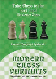 Leopard and Cannon - Musketeer Chess Variant Kit - 4 Set - Black & Ivory Leopard and Cannon - Musketeer Chess Variant Kit - 4 Set - Black & Ivory
